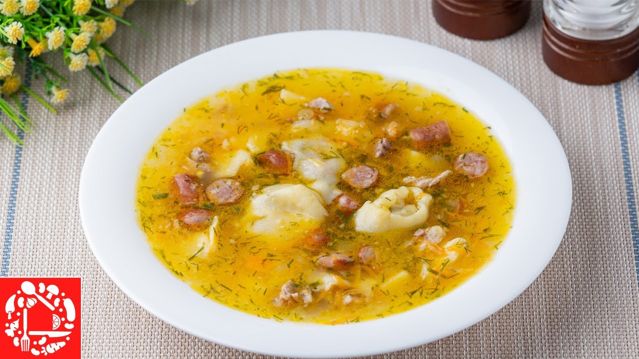 Необычный Гороховый СУП с чесночными рулетиками и