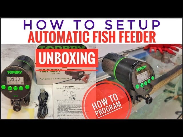 Noodoky Automatic Fish Feeder, Easy Setup Auto Fish Food Dispenser