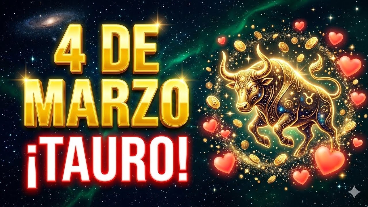 TAURO ♉ ¡Tu Espera Terminó! 🚨 El 4 DE MARZO Recibes el DINERO y AMOR que Mereces 💰✨