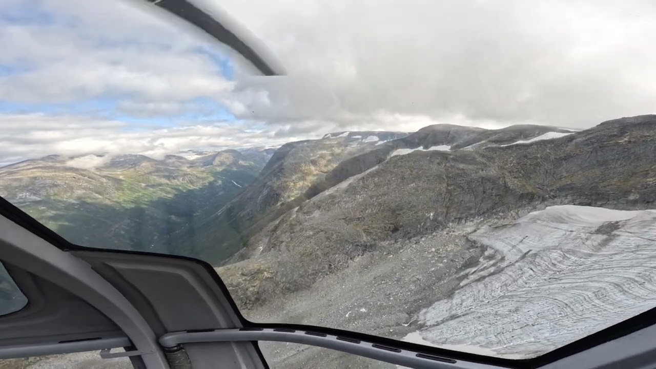 Geirangerfjord Helicopter Ride   4K