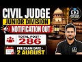 Civil Judge Junior Division Notification Out /#civiljudgevacancy #civiljudgenotificationout 