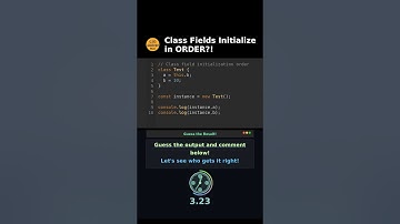 Class Fields Initialize in ORDER?! #JavaScript