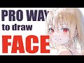 How to draw anime face like a pro  facial proportions