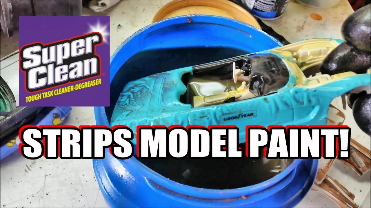 Model paint stripping with super clean. Soak, and lightly scrub. :  r/modelmakers