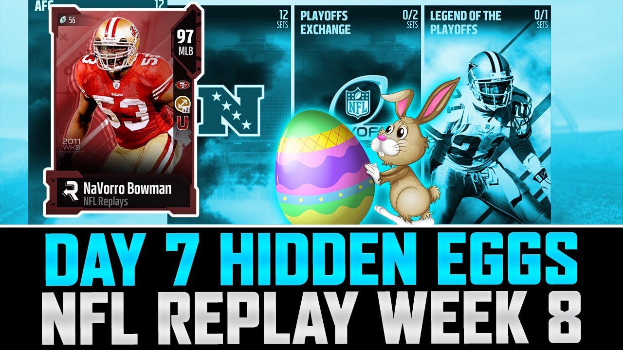 DAY SEVEN HIDDEN EGGS / SOLOS! | NFL Replay Week 8 | Best MLB In The Game? MUT 18