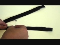 Easy way to shorten a separating zipper