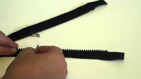 Easy way to shorten a separating zipper
