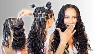 👀🤭I TRIED **NO KNOTS** MIRACLE KNOTLESS BRAIDS AT HOME USING LOOSE WAVE CROCHET HAIR FT @ygwigs
