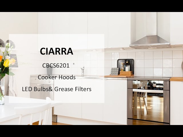 CIARRA Wall-mount Cooker Hood Installation - CBCS6102 & CBCS9102