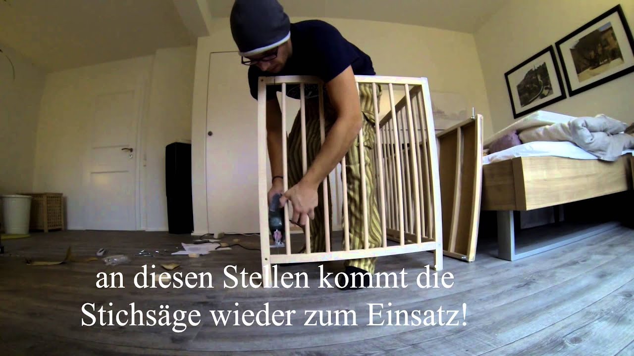 Beistellbett selber bauen ! youtube
