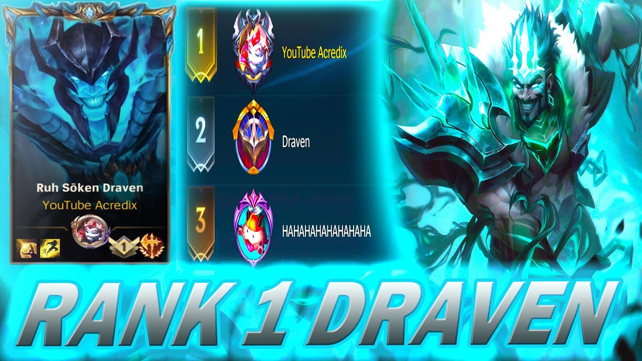 Wild Rift Draven Rank 1 | 15/3/11 KDA | CHALLENGER ELO | Vol 3 |