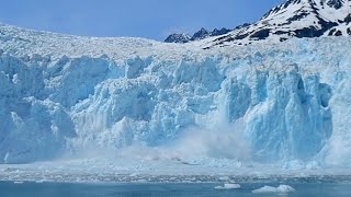 Massive Calving Event At Aialik Glacier