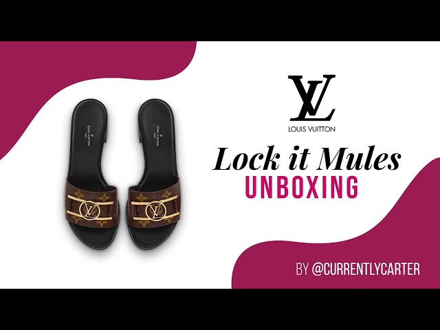 Louis Vuitton Lock It Flat Mule Unboxing and Shoe Review 