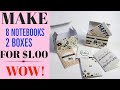 ‼️WHAT‼️MAKE 2 BOXED NOTEBOOK SETS FOR UNDER $1.00!💥UNBELIEVABLE💥CRAFT FAIR TOP SELLER! ⭐️GENIUS⭐️