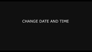 Change data and time of the Master - TUTORIAL MASTER FULLPOWER PIROSHOW