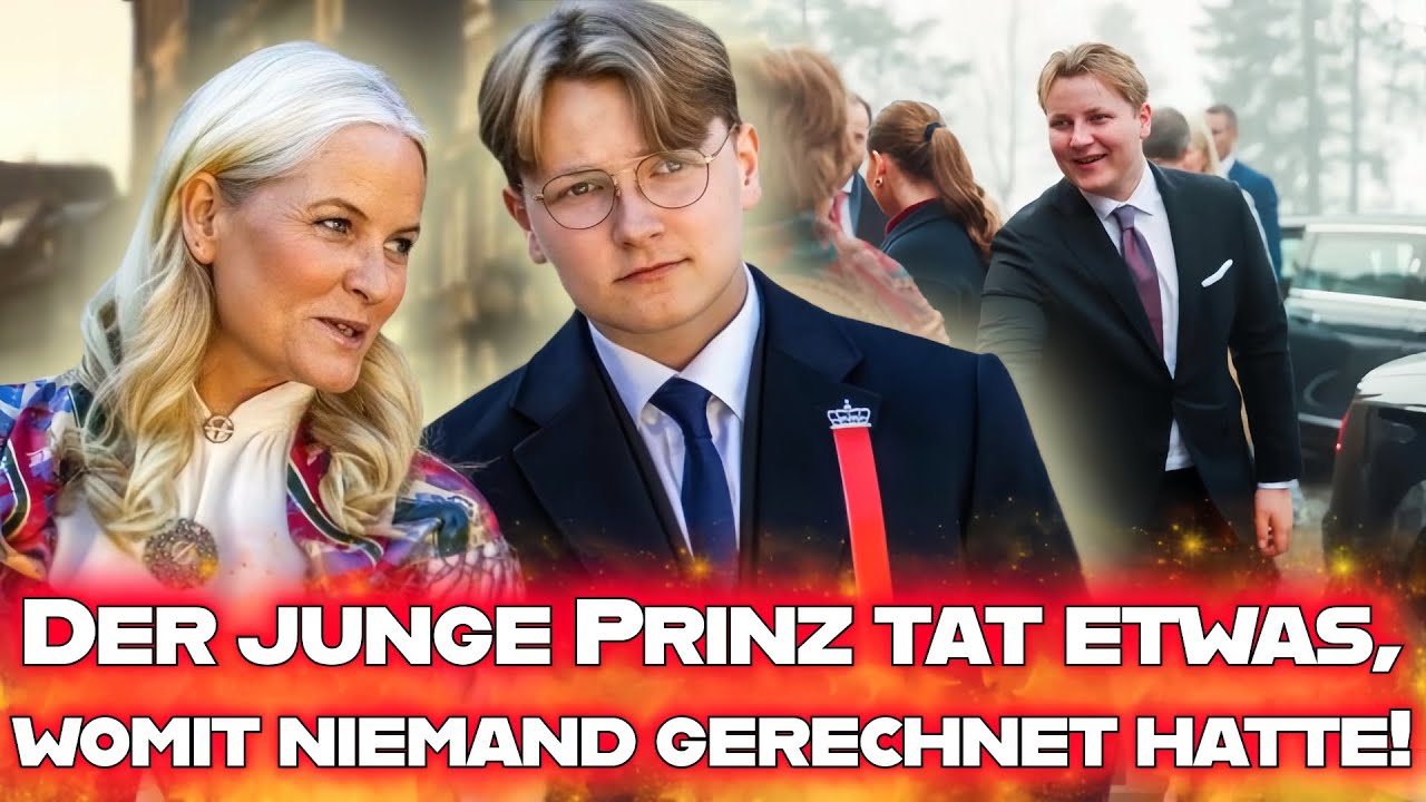 Der Sohn von Prinzessin Mette-Marit und Prinz Haakon, Sverre Magnus, beeindruckte alle beim Empfang