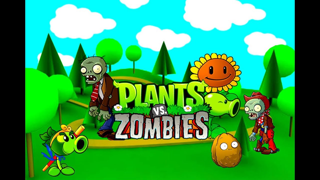 Игра РАСТЕНИЯ ПРОТИВ ЗОМБИ   Plants versus Zombies  Развлечение для детей