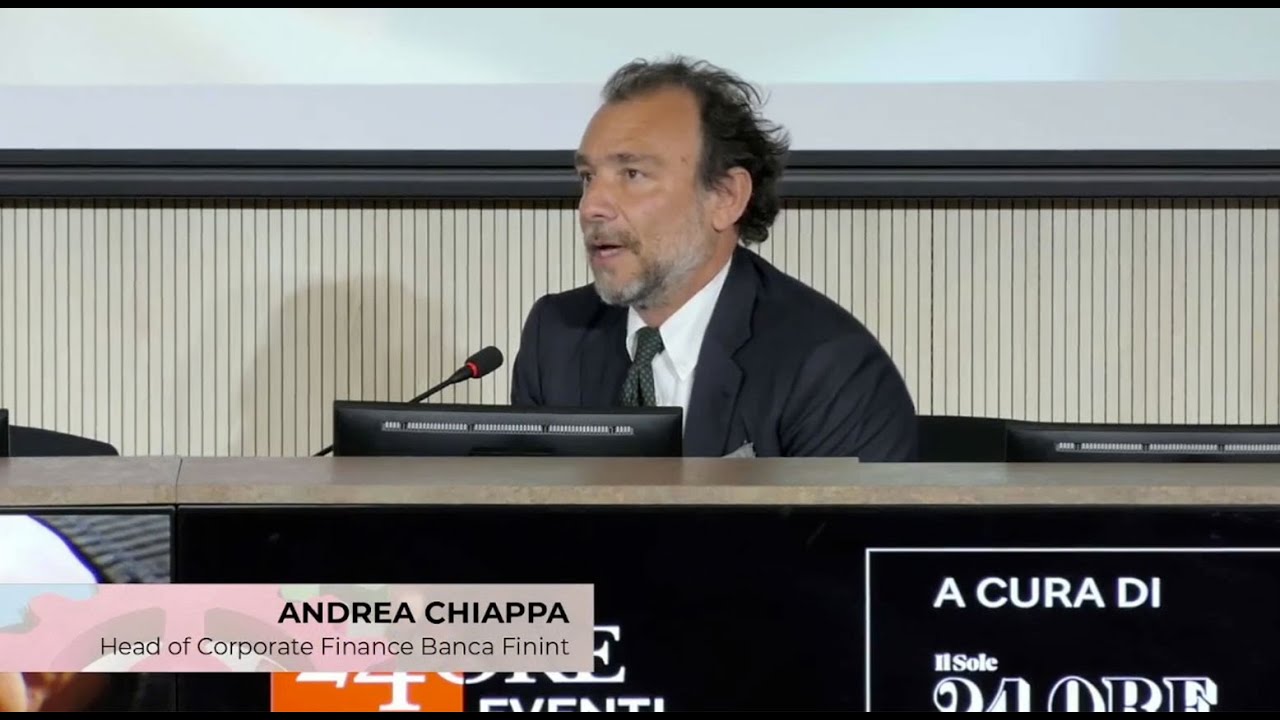 Andrea Chiappa, Head of Corporate Finance , all'M&A Summit del Sole 24 Ore