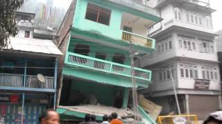 Singtam House affected by Sikkim Earthquake 2011 colapse after 4 months