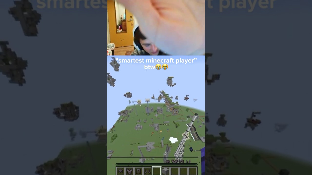 Bro lost all of his aura😭😭 #minecraft #gaming