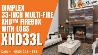Dimplex 33-Inch Multi-Fire Xhd Firebox With Logs - Xhd33L