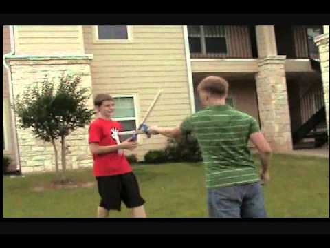 noah and spencer sword fight