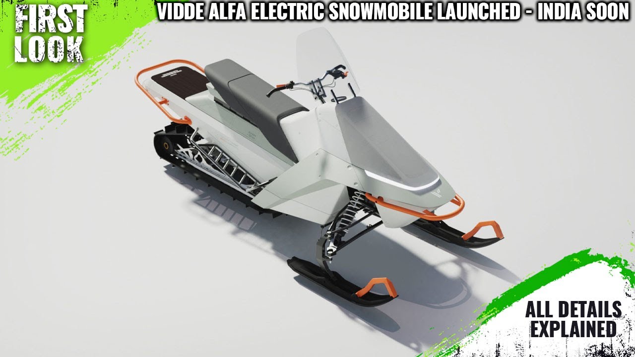 Vidde Alfa 174-hp Electric Snowmobile Launched - India Soon - Explained All Spec, Features And More