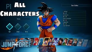 All Characters In Jump Force (Open Beta)