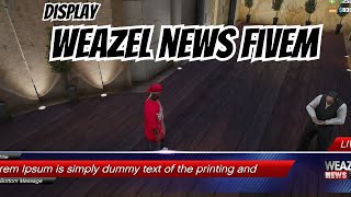 Fivem Weazel News  | QBCore Script