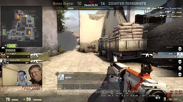 CS:GO Inferno CT side 1v5 B site ACE by me!