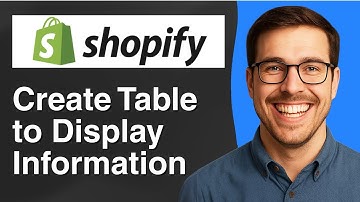 Hoe u een tabel maakt om informatie in uw Shopify-winkel weer te geven [eenvoudige handleiding 2025]