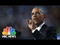 Former President Barack Obama Speaks After Receiving Ethics Award | NBC News
