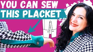 NEAT Sleeve placket. An AMAZING feature. You CAN DO IT TOO! Ft Aria (Love Notions). Step by Step.