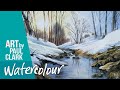 How To Paint A Winter Snow Scene In Watercolour