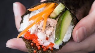 The EASIEST Hand Roll Sushi - Temaki Sushi -  [5 Minute Prep!] screenshot 5