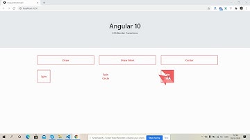 Angular 10 CSS Border Transitions Working Example