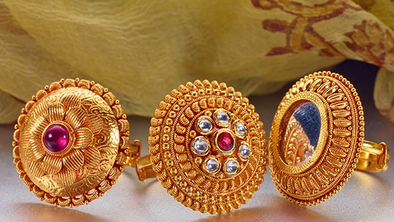 Vintage Gold Color Exaggerated Bohemian Indian Fashion Retro National Big  Simple Sunflower Rings for Women Jewelry