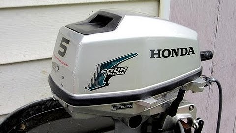 HOW TO Make Your Honda Outboard Motor Idle Good Again