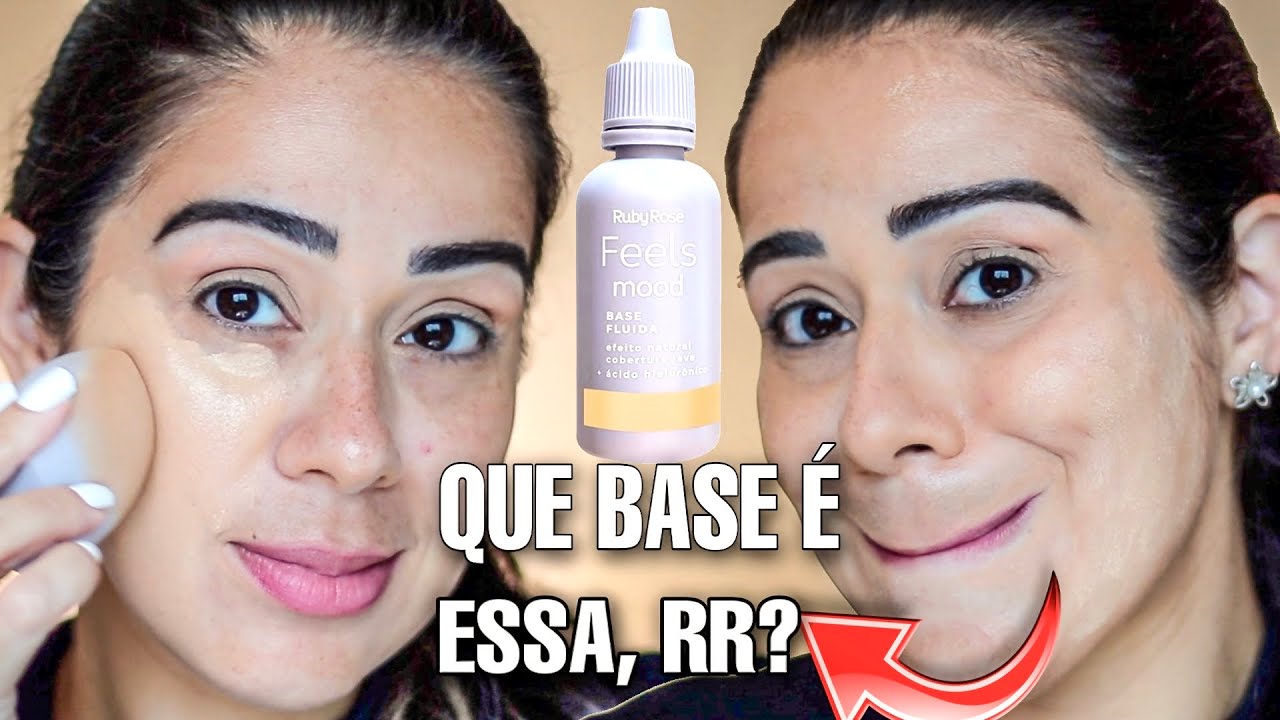TESTEI a BASE BARATINHA Mais pedida | Feels mood RUBY ROSE