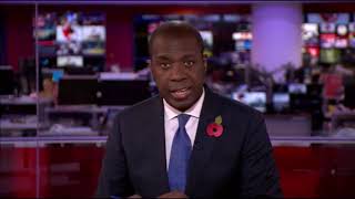 BBC News at Ten intro and close 2.11.18