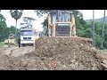 Shantui SD32 dozer & Shacman dump truck [ផ្លូវល្បឿន Part3]