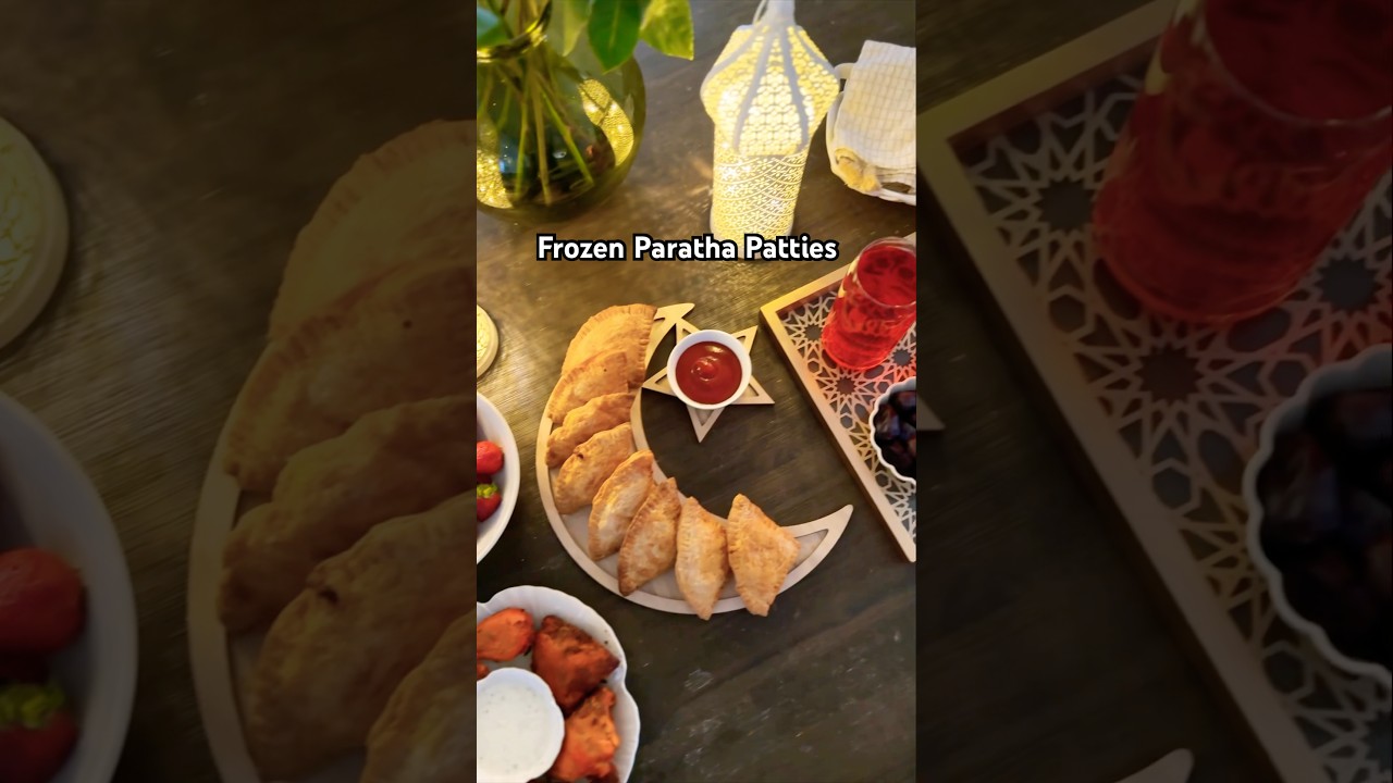 Frozen Paratha Patties for iftar 😋 quick and delicious! #iftar #airfryerrecipes #paratha