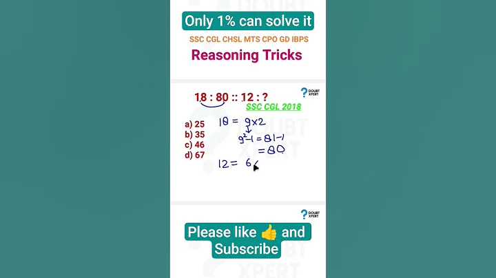 Reasoning Tricks #shorts #ytshorts #trending #viralvideo #viral #doubtxpert #ssc #ssccgl #shortvideo