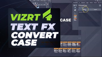 Vizrt 4 Convert Case Plugin Tutorial