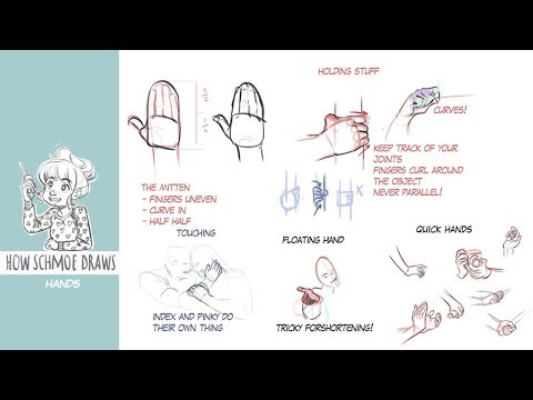 HOWSCHMOEDRAWS - how to draw hands - YouTube
