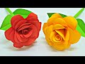 How to make Paper Rose from A4 size paper, Simple and Easy, paper flower,
