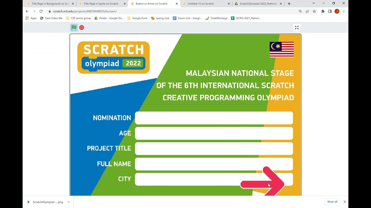 Scratch Olympiad Title Page YouTube