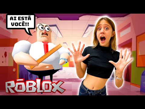 ESCAPE DO POLICIAL GORDÃO NA PRISÃO PERIGOSA DO ROBLOX!! (BARRY'S PRISON  RUN) 