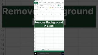 How to Remove Image Background in Excel | Background Remove #ExcelTips #Shorts #excel #viral