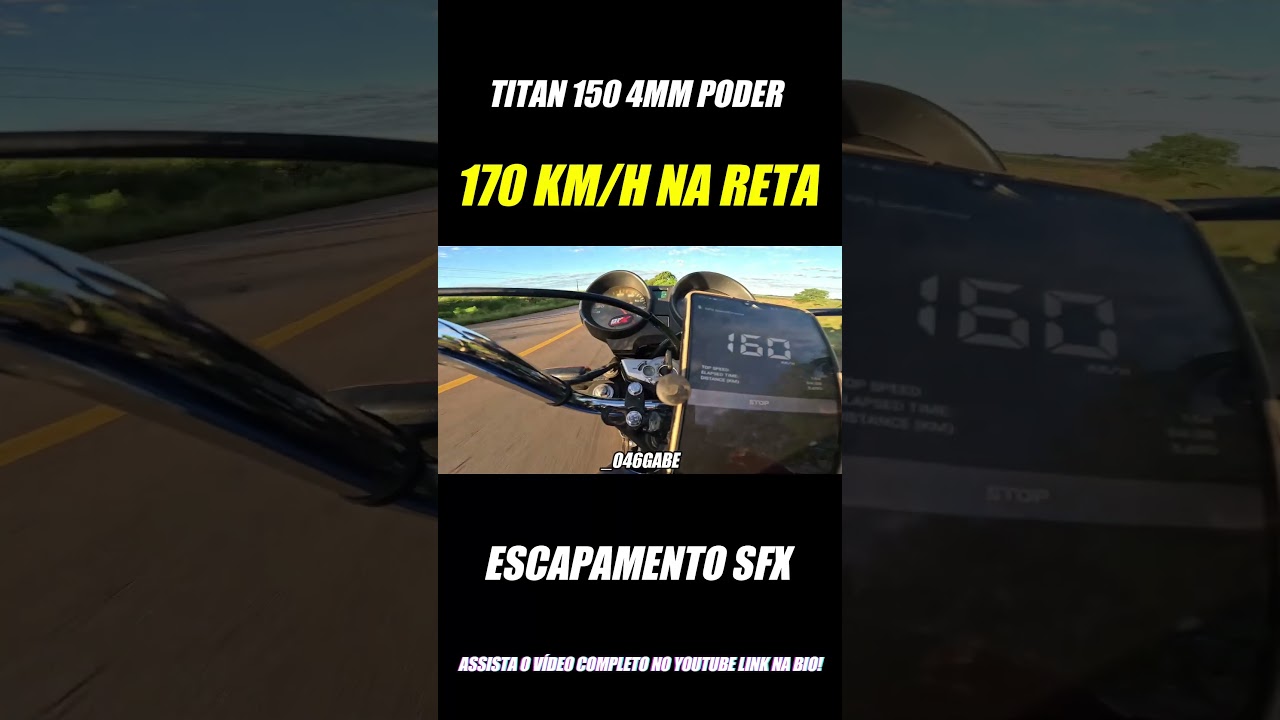 TITAN 150 4mm, gira so um pouquinho ! 🤏🚀